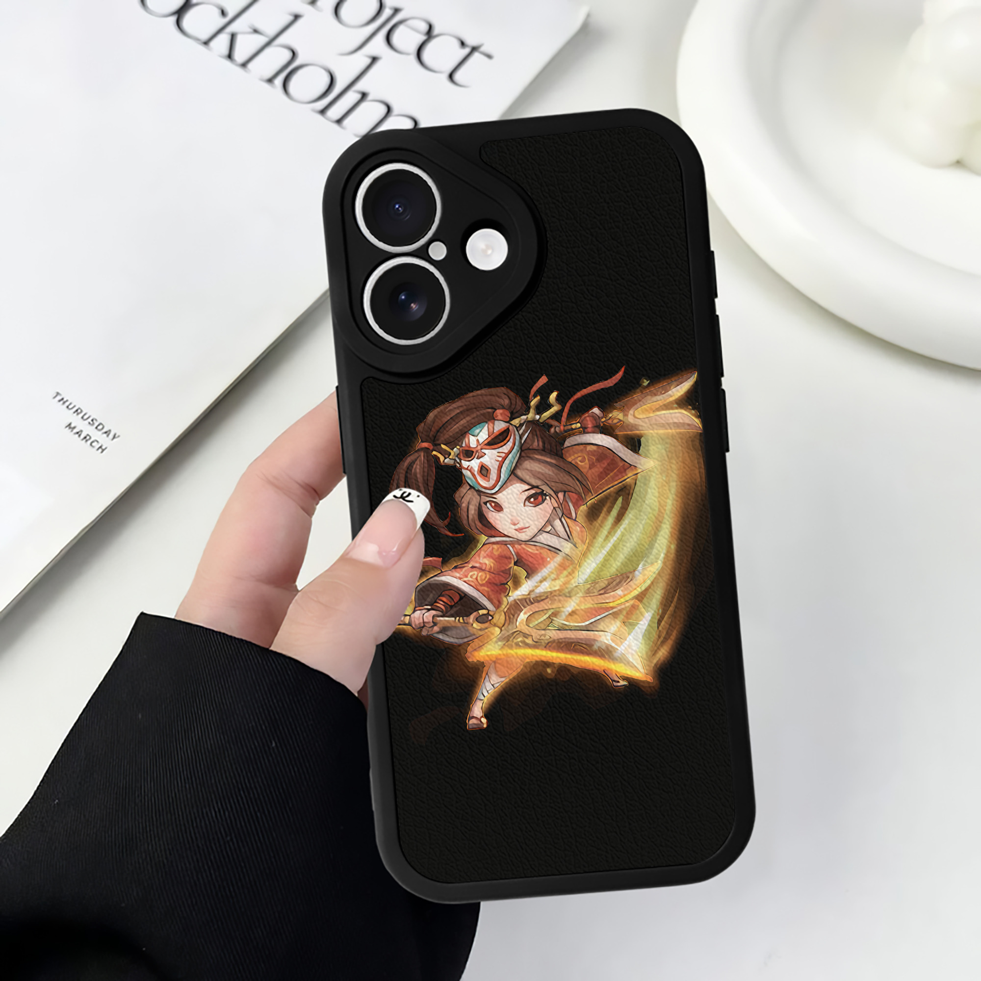 （画像用） リーグ・オブ・レジェンド League of Legends LOL 【iPhone 16シリーズ対応】シリコンスマホケース（レザー調） 材質：シリコン